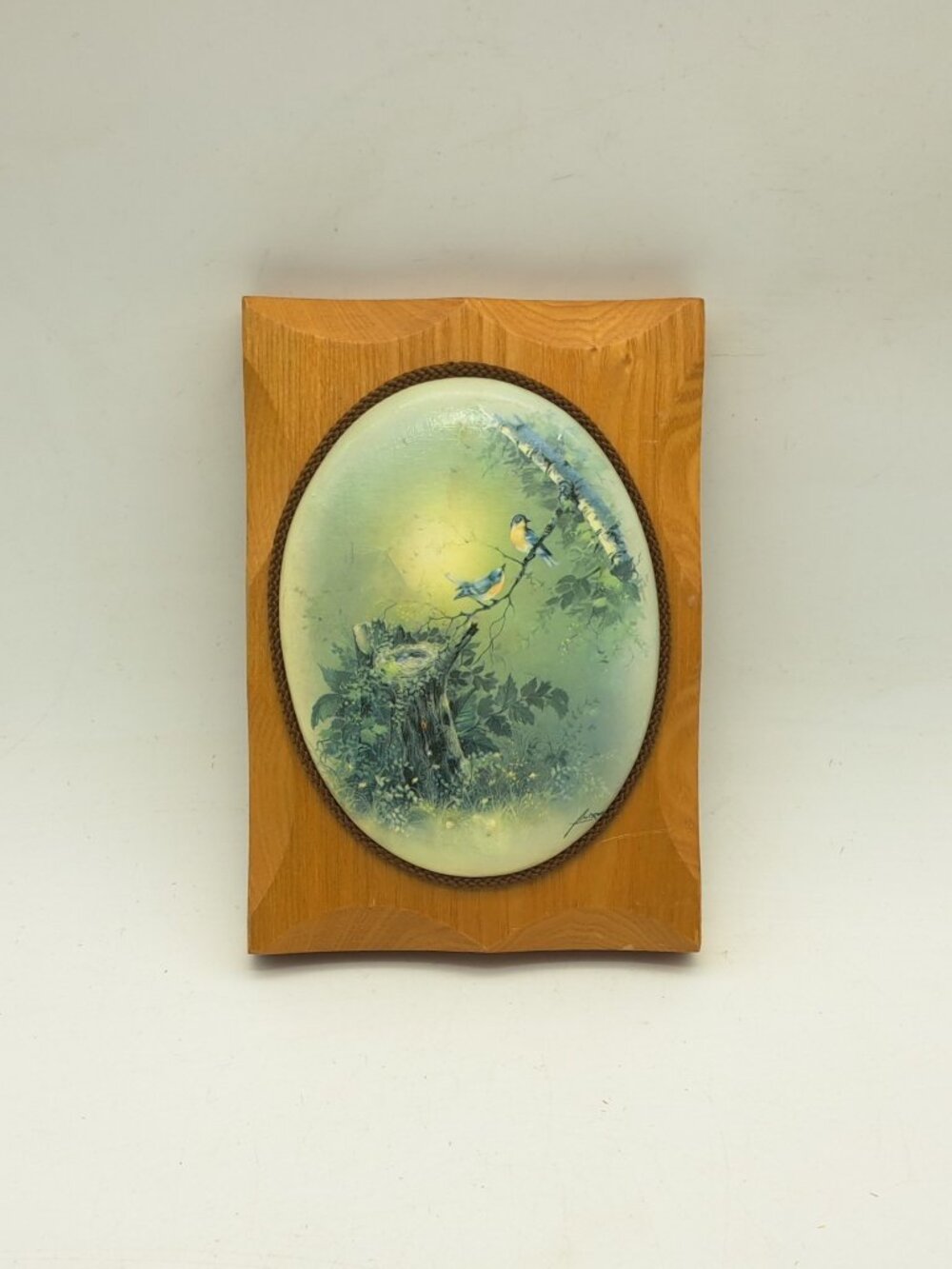 Wall Plaque Bluebirds By Andres Orpinas
